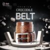 Crocodile Shape Leather belt for man