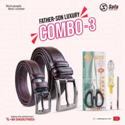 Father Son Luxury Leather Belt Combo pack -03
