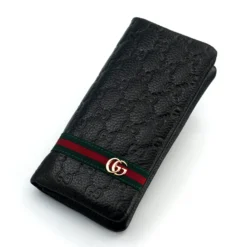 Premium Quality Original Leather Long Wallet | GC Long Wallet - Black