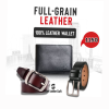 3Pics Belt Wallet Combo Pack -Black