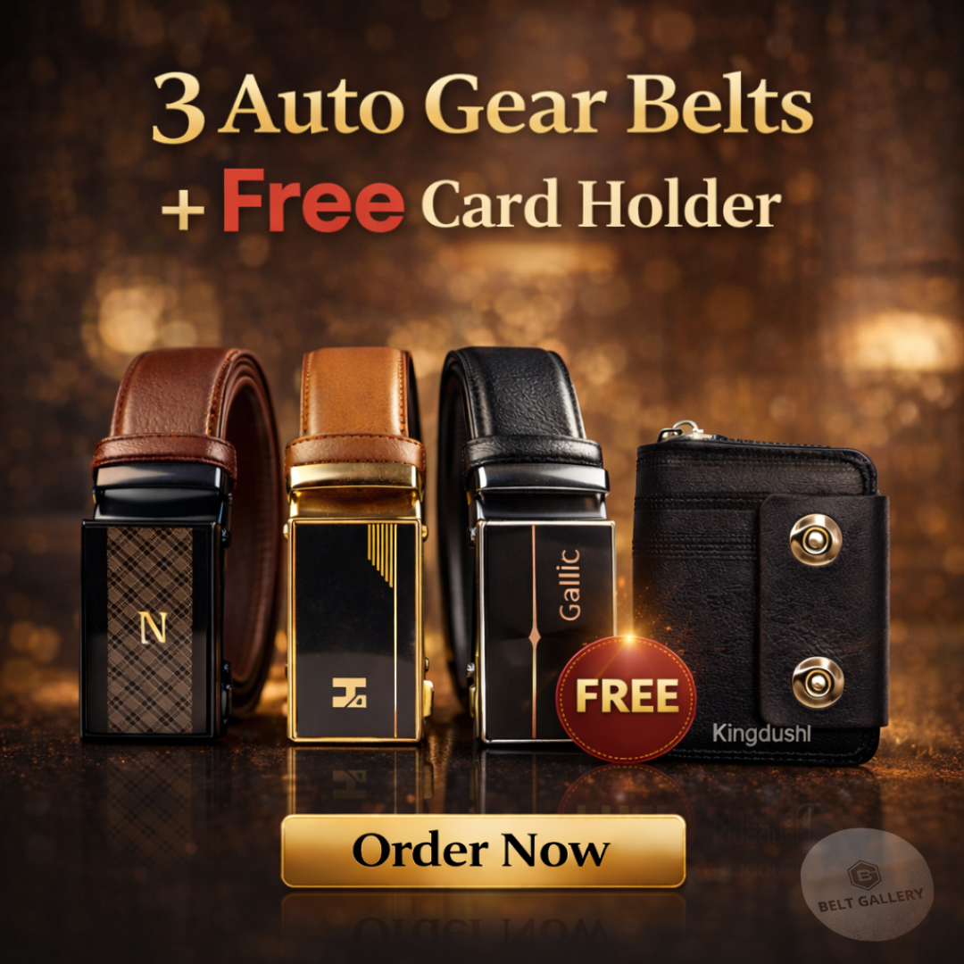 3Colour Gear Belt-Free Card Holder