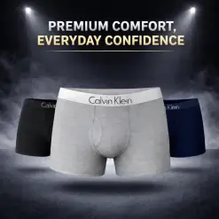 Calvin Klein Pack of 3 Pieces Premium Cotton Boxer for Men